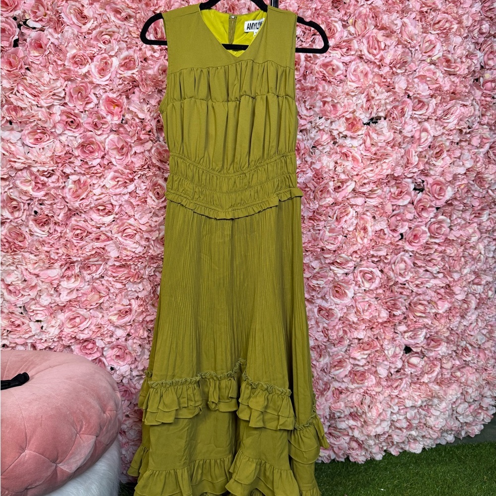 AMYLYNN Olive Dress - size M
